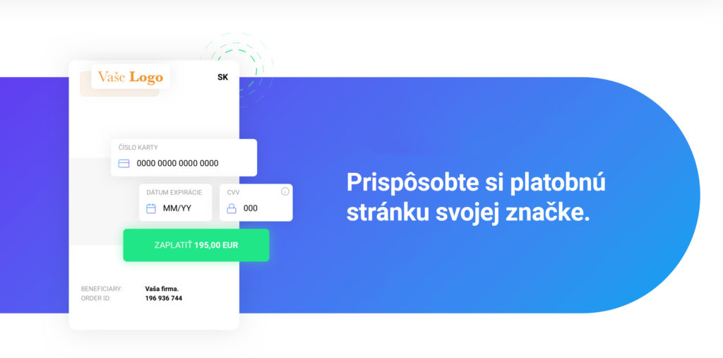 optimalizácia platobnej brány - prisposobenie svojej znacke